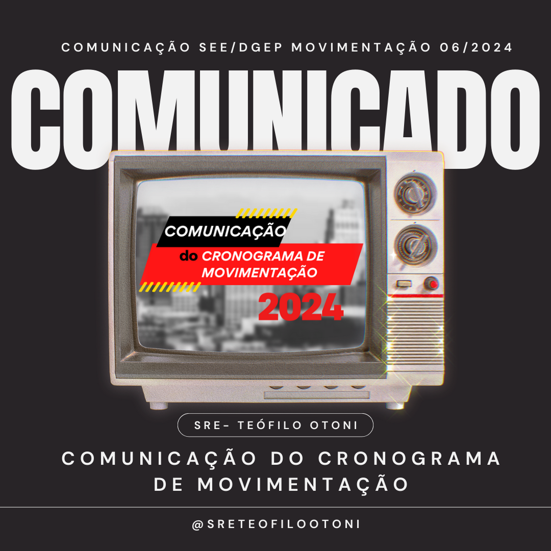 Comunicação do Cronograma de Movimentação