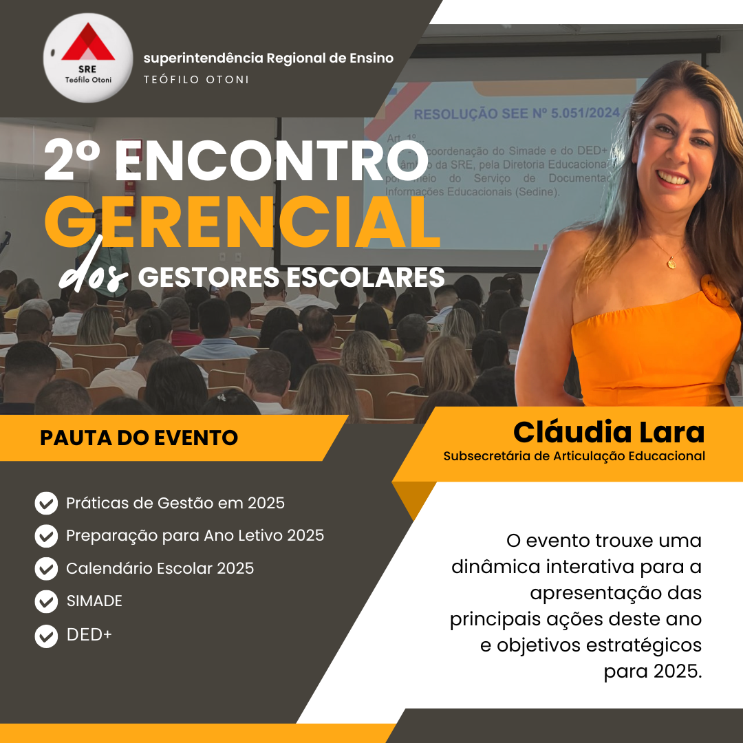 2° Encontro Gerencial dos Gestores Escolares
