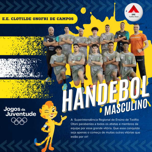 Time de Handebol Masculino de Teófilo Otoni conquista Título nos Jogos da Juventude 2024 em João Pessoa-PB